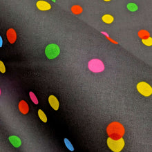 Load image into Gallery viewer, Close up of 100% cotton Ruby Star, Sparkle Mart Black - for sale at Minerva's Bower