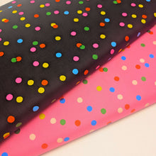 Load image into Gallery viewer, Flat lay of Ruby Star 100% cotton, Sparkle Mart Pink and Black- for sale at Minerva's Bower