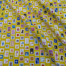 Load image into Gallery viewer, Flat drape of Ruby Star 100% Cotton, Salutations, for sale at Minerva&#39;s Bower