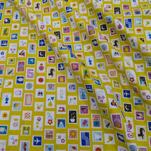 Flat drape of Ruby Star 100% Cotton, Salutations, for sale at Minerva's Bower
