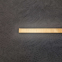 Load image into Gallery viewer, Flat lay of Starburst, 100% cotton Embroidered Black, ruler included for scale, for sale at Minerva's Bower