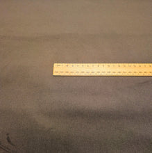 Load image into Gallery viewer, close up of chocolate pinwale stretch cotton corduroy. Available at Minerva's Bower. Ruler included for scale