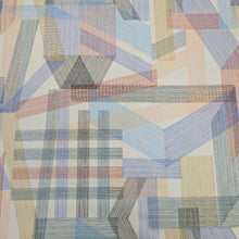 Load image into Gallery viewer, Flat lay of Japanese 100% Cotton Oxford, Stripe Play, White for sale at Minerva's Bower