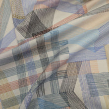 Load image into Gallery viewer, Flat drape of Japanese 100% Cotton Oxford, Stripe Play, White for sale at Minerva's Bower