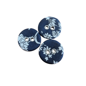 Liberty Tana Lawn Buttons, Summer Blooms A, 16mm 10 pack, for sale at Minerva's Bower