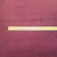 Load image into Gallery viewer, Flat lay of Tammy 100% cotton Pinwale, Burgundy, ruler included - for sale at Minerva's Bower