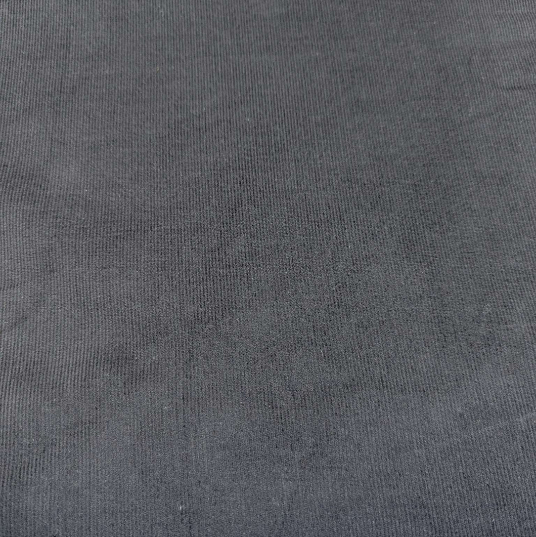 Flat lay of Tammy 100% cotton Pinwale, Charcoal , for sale at Minerva's Bower