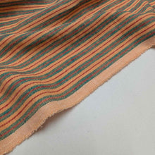 Load image into Gallery viewer, Close up of draped selvedge of Tingle 40% linen 60% cotton - for sale at Minerva's Bower