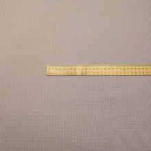 Load image into Gallery viewer, Flat lay of yarn dyed Japanese 100% Cotton, Tiny Gingham Lilac, ruler included for scale  -for sale at Minerva's Bower