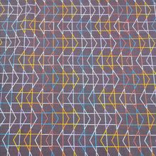 Load image into Gallery viewer, Flat lay of 100% Cotton, To and Fro Arrows in Aubergine by Ruby Star Society for sale at Minerva&#39;s Bower