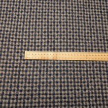 Load image into Gallery viewer, Flat lay of 65% wool and 35% cotton Uru_Gingham, ruler included for scale - for sale at Mineva's Bower