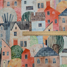 Load image into Gallery viewer, Flat lay of 100% Linen, Wallis, for sale at MInerva&#39;s Bower, ruler included for scale