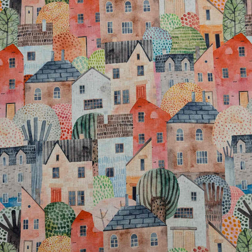 Flat lay of 100% Linen, Wallis, for sale at MInerva's Bower