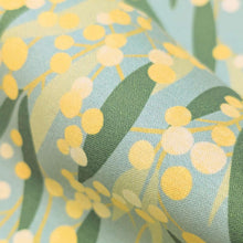Load image into Gallery viewer, Close up of 100% Cotton by Devonstone, Aussie Backyard Wattle - for sale at Minerva's Bower