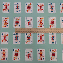 Load image into Gallery viewer, Art Gallery 100% Cotton, Purr Parade Whisker Deck, with a ruler included for scale, for sale at Minerva&#39;s Bower