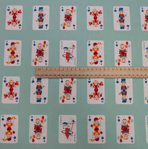 Art Gallery 100% Cotton, Purr Parade Whisker Deck, with a ruler included for scale, for sale at Minerva's Bower