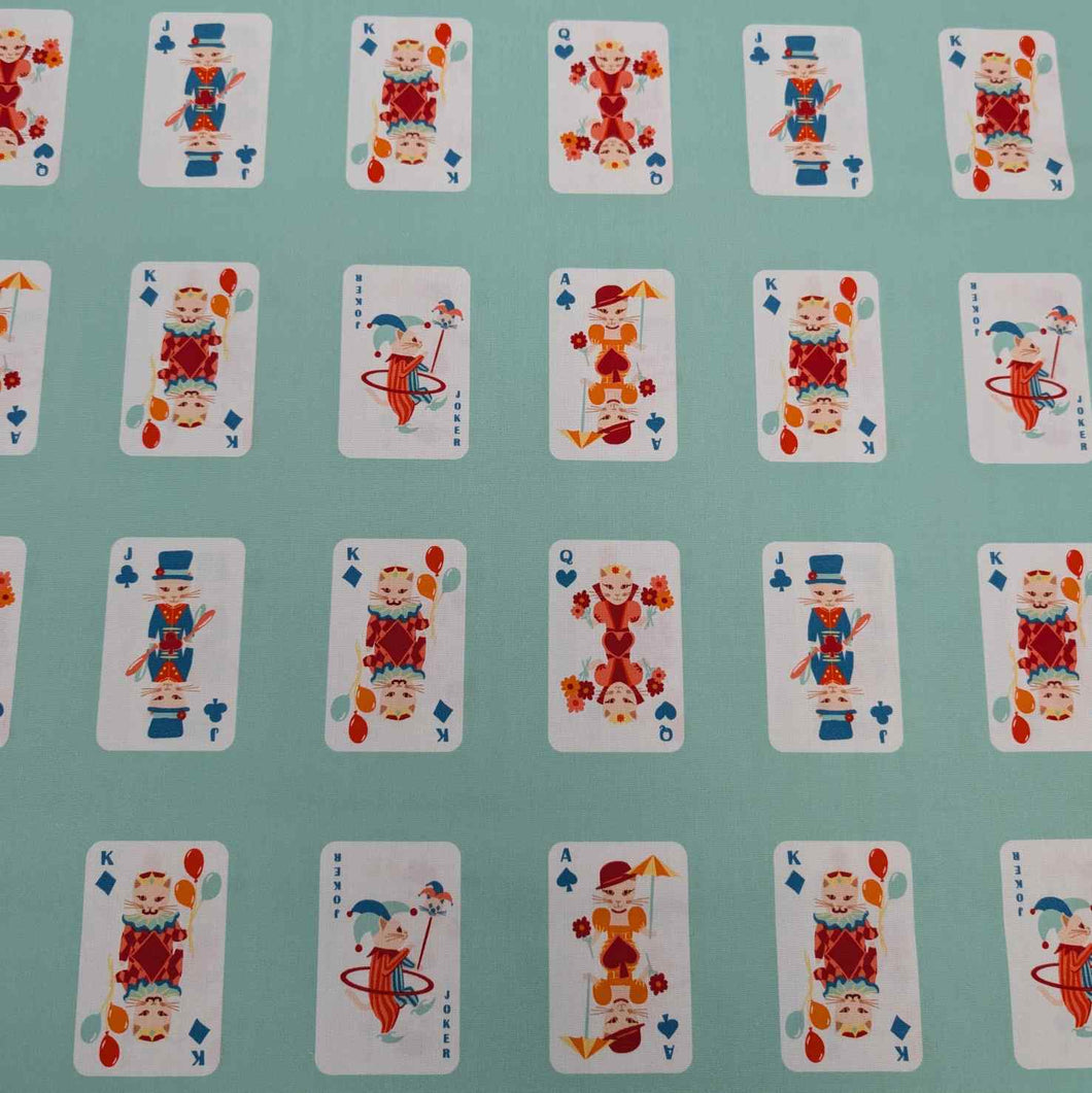 Art Gallery 100% Cotton, Purr Parade Whisker Deck, for sale at Minerva's Bower