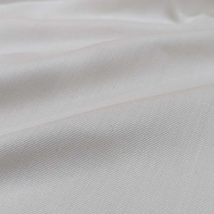 Flat drape of Turkish Pre Shrunk Denim in White for sale at Minerva's Bower 