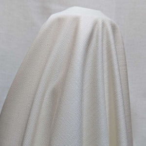 Drape image of Turkish Pre Shrunk Denim in White for sale at Minerva's Bower 