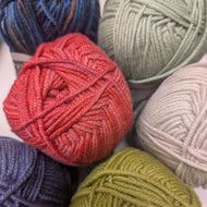 White Gum 10 ply ethically produced 30% Tussah Silk 70% Merino in assorted colours - for sale at Minerva's Bower