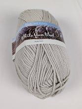 Load image into Gallery viewer, White Gum 10 ply ethically produced 30% Tussah Silk 70% Merino in Gum Grey - for sale at Minerva's Bower