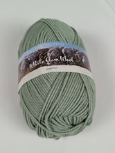 Load image into Gallery viewer, White Gum 10 ply ethically produced 30% Tussah Silk 70% Merino in Silver Wattle - for sale at Minerva's Bower