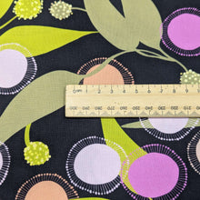 Load image into Gallery viewer, Close up of Wideback 100% Cotton, Gumleaf, ruler included for scale - for sale at Minerva&#39;s Bower