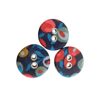 Load image into Gallery viewer, Liberty Tana Lawn Buttons, Wiltshire Q, 16mm 10 pack, for sale at Minerva&#39;s Bower