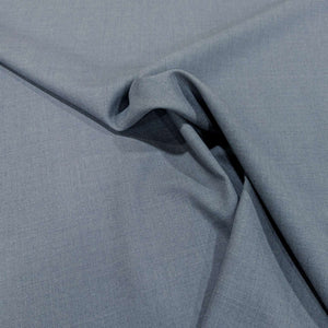 Close up of Draped 100% Japanese suiting wool in Pewter, for sale at Minerva's Bower