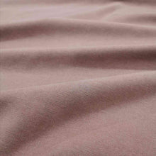 Load image into Gallery viewer, Avery tencel cotton twill has a velvety feel, and soft drape. A warm terracotta brown, available at Minerva&#39;s Bower.  Fabric is draped across bench