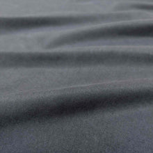Load image into Gallery viewer, Flat lay of Avery, a heavyweight tencel twill, in a navy colourway. Available at Minerva&#39;s Bower. Fabric draped toshow how it handles