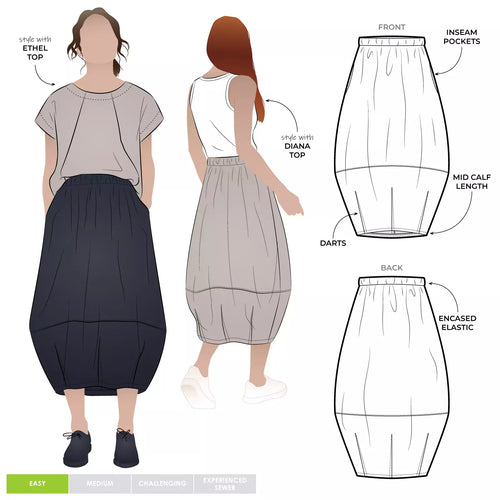 Style Arc Ayla Woven Skirt - sizes 18 to 30