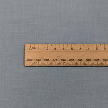 Load image into Gallery viewer, Flat lay of bella linen cotton in spring blue. Available at Minerva&#39;s Bower. Ruler included for scale