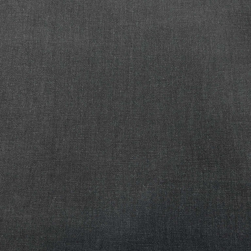 Flat lay of Heavyweight pumice wash linen in black for sale at Minerva's Bower