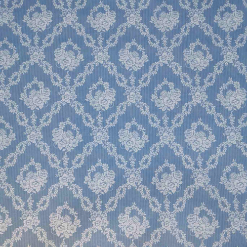 Bridgerton Garland Hampers A Liberty Tana Lawn fabric with delicate floral design in soft blue and white hues available at Minerva's Bower