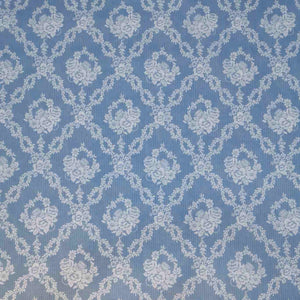 Bridgerton Garland Hampers A Liberty Tana Lawn fabric with delicate floral design in soft blue and white hues available at Minerva's Bower