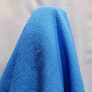 Drape of 100% Linen Antique wash in Cobalt , for sale at Minerva's Bower