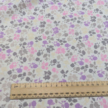 Load image into Gallery viewer, Cotton lawn, white floral, scale