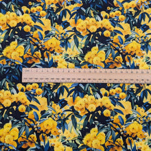 Load image into Gallery viewer, Flat lay of Devonstone cotton in Wattle. Available at Minerva&#39;s Bower. Ruler included for scale