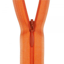Load image into Gallery viewer, 18cm Invisible zip in orange for sale at Minerva&#39;s Bower