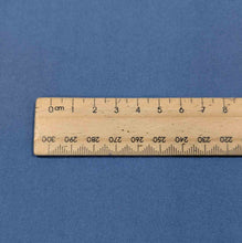 Load image into Gallery viewer, Close up of Flat lay of Fortney Heavyweight Organic 100%
Cotton in pond for sale at Minerva&#39;s Bower, ruler included or scale 
