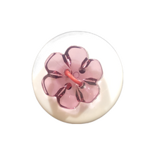 Load image into Gallery viewer, Crystal Floral Button