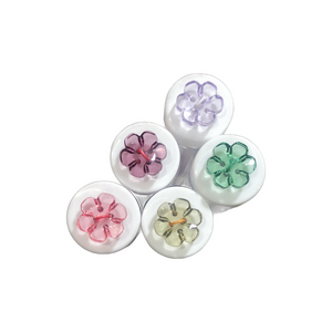 Crystal Floral Button