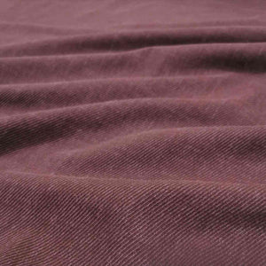 Kennedy is a heavyweight pure cotton drill. A deep mulberry colour, available at Minerva's Bower. Fabric is draped across bench