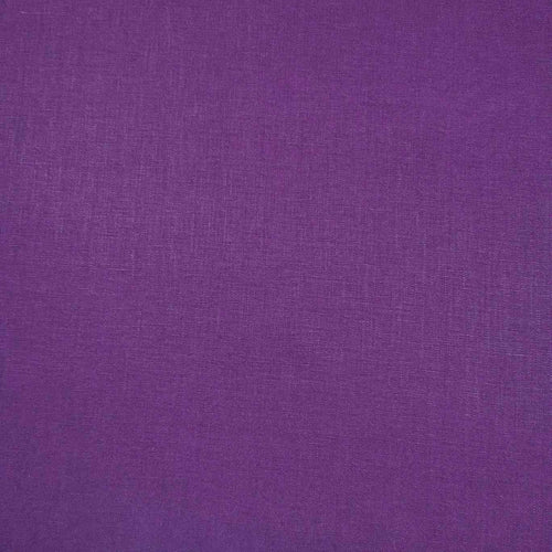 flat lay of rich purple 100% linen. Available at Minerva's Bower