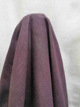 Load image into Gallery viewer, drape of of Heavyweight 100% Linen Antique Wash, Raisin, for sale at Minerva&#39;s Bower)