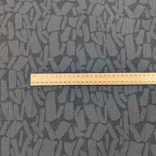Load image into Gallery viewer, Textured graphite muno jacquard fabric with a ruler for scale. Available at Minerva&#39;s Bower