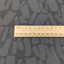 Load image into Gallery viewer, Ruler on a textured graphite muno jacquard fabric background. Available at Minerva&#39;s Bower