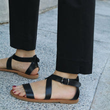 Load image into Gallery viewer, cuff detail  of Tessuti Patterns Nina Pants paper pattern available at Minerva&#39;s Bower