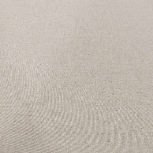 Flat lay of 100% midweight linen in natural oatmeal colour, for sale at Minerva's Bower
